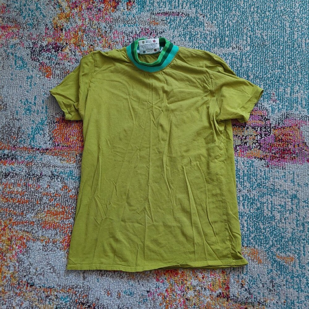 Big Bud Press High neck ringer tee gross green Size Small